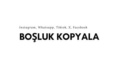 Boşluk Kopyala