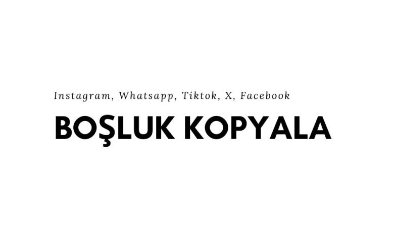Boşluk Kopyala