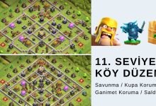 Clash of Clans 11. Seviye Köy Düzeni