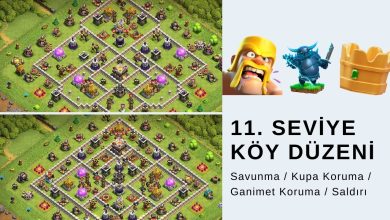 Clash of Clans 11. Seviye Köy Düzeni