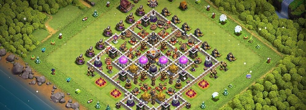 clash of clans 11. seviye köy en iyi düzen